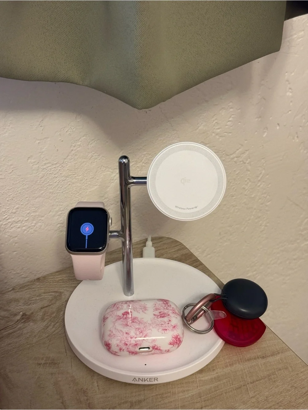 Apple Watch with Pink Sand Band